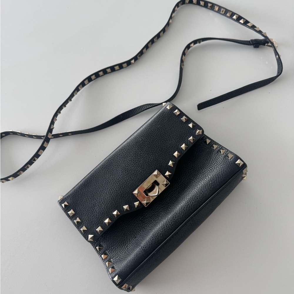 Valentino Black rock stud Crossbody Bag
